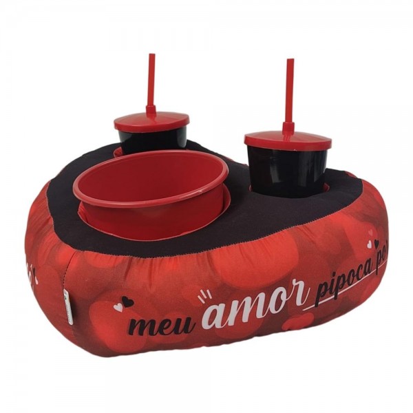 Detalhes do produto Almofada Cinema Cora��o Meu Amor Pipoca por voc�