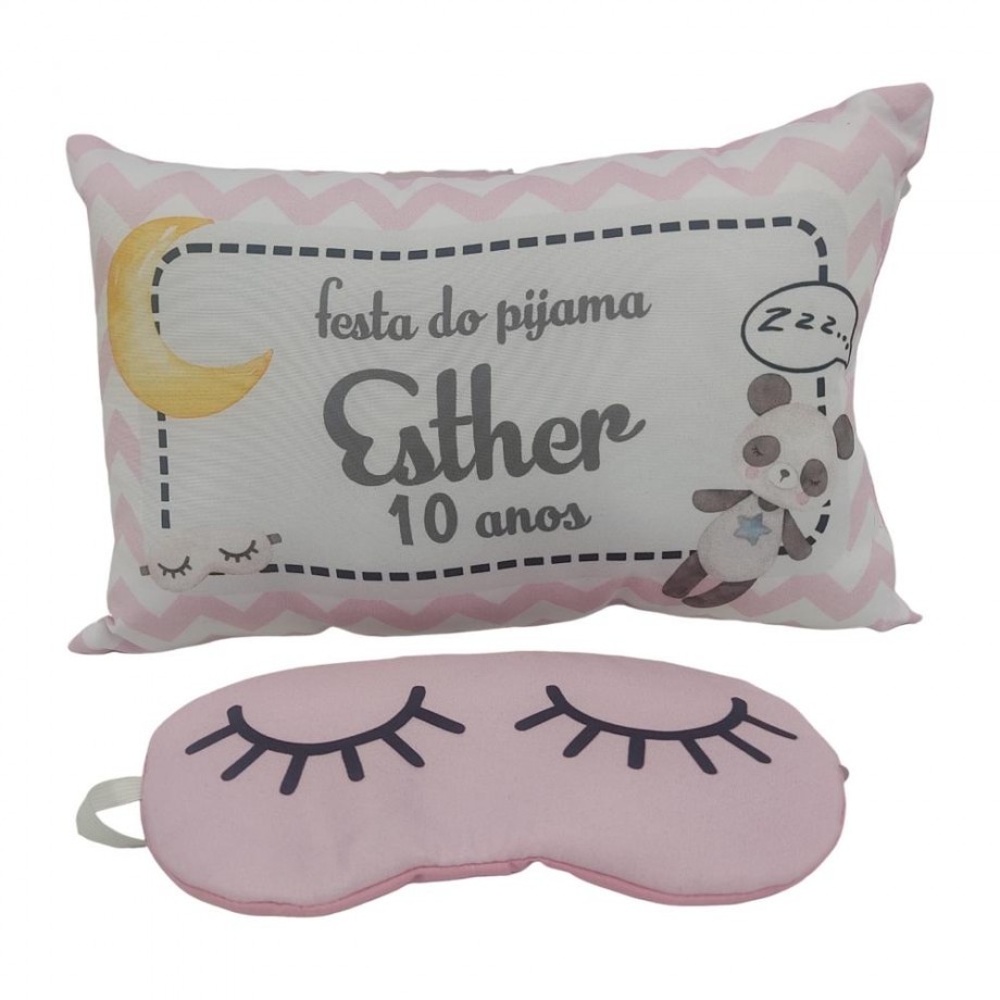 Almofada 20x30 com Máscara de Dormir Soninho
