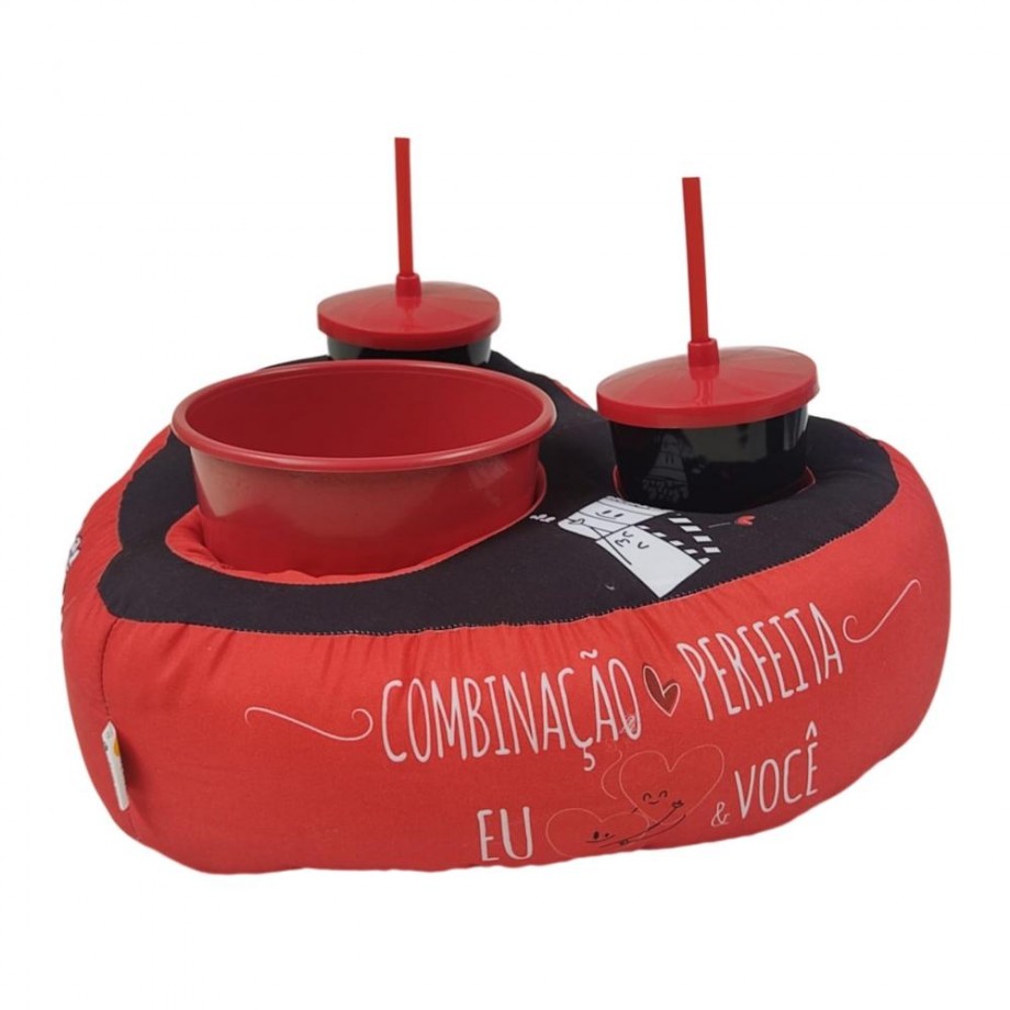 Almofada de Cinema Coração Combinação Perefeita - Foto 2 Almofada de Cinema Coração Combinação Perefeita - Foto 2