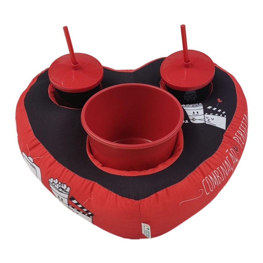 Almofada de Cinema Coração Combinação Perefeita - Foto 3 Almofada de Cinema Coração Combinação Perefeita - Foto 3