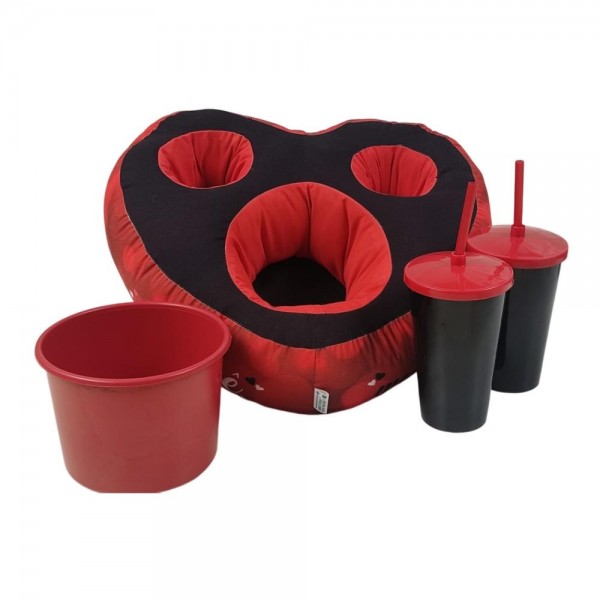 Almofada Cinema Coração Meu Amor Pipoca por você - Foto 1 Almofada Cinema Coração Meu Amor Pipoca por você - Foto 1