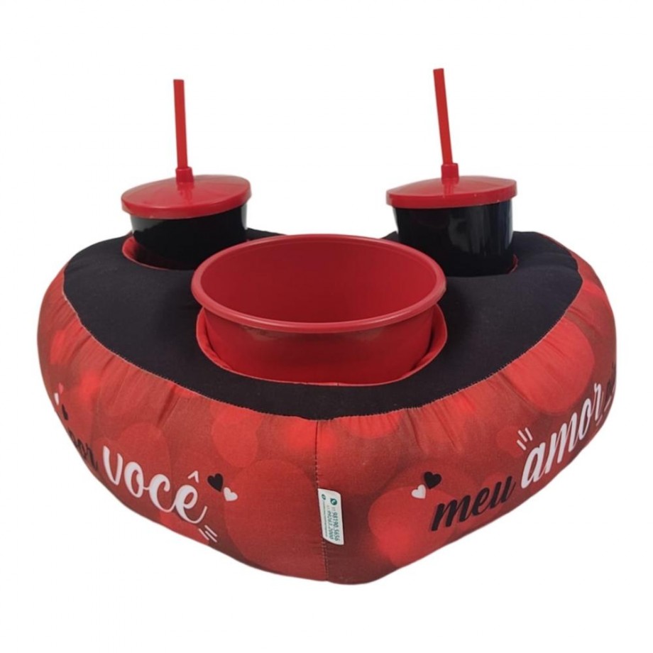 Almofada Cinema Coração Meu Amor Pipoca por você - Foto 2 Almofada Cinema Coração Meu Amor Pipoca por você - Foto 2