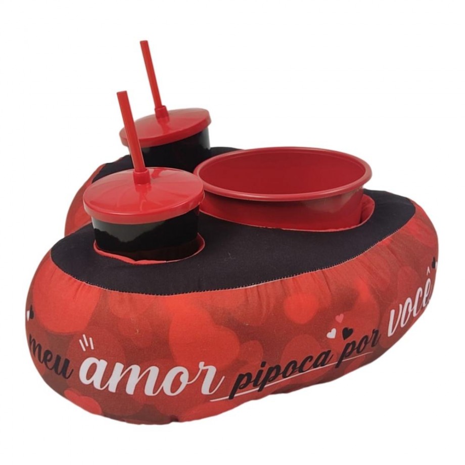 Almofada Cinema Coração Meu Amor Pipoca por você - Foto 3 Almofada Cinema Coração Meu Amor Pipoca por você - Foto 3